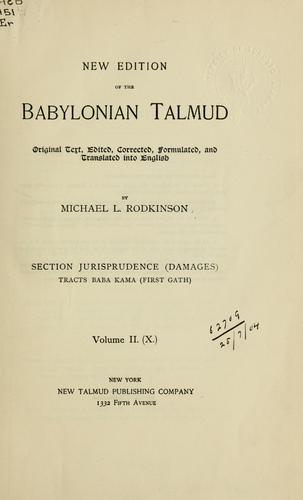 Cover for The Babylonian Talmud