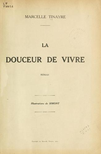 Cover for douceur de vivre