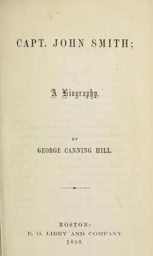 Cover for Biography of Captain John Smith