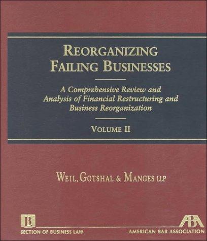 Cover for Reorganizing Failing Businesses 