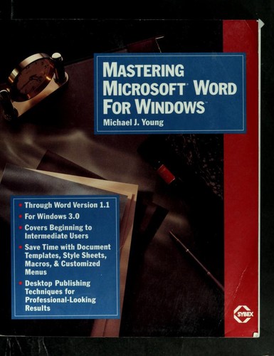 Cover for Mastering Microsoft Word for Windows