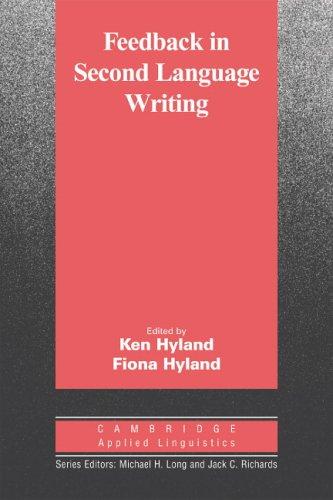 Cover for Feedback in Second Language Writing