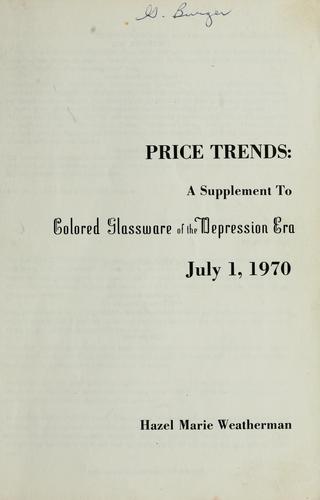 Cover for Price trends