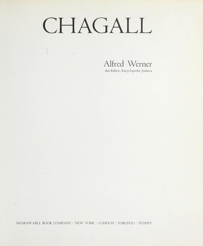 Cover for Chagall.