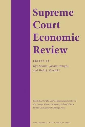 Cover for Supreme Court Economic Review, Volume 24