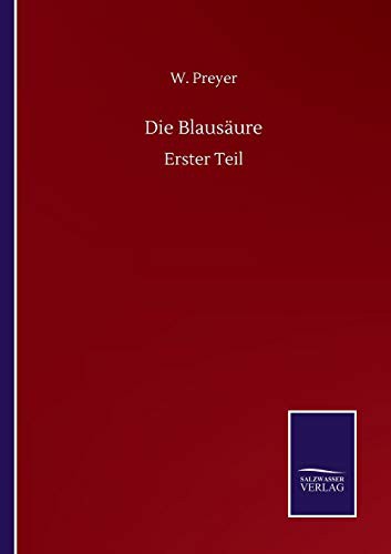 Cover for Die Blausäure