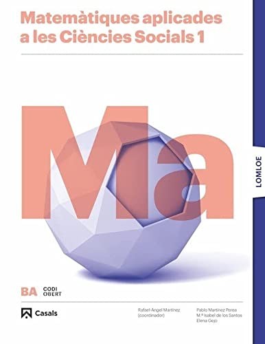 Cover for Matemàtiques 1 BA CCSS LOMLOE