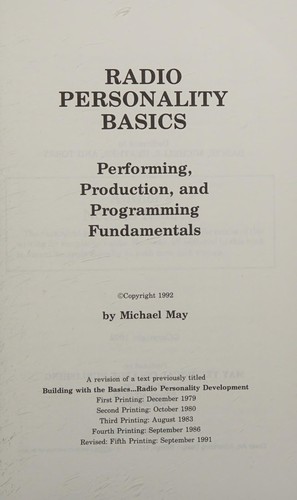 Cover for Radio personality basics