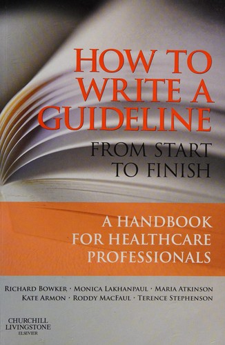 Cover for Evidence-based guidelines from start to finish