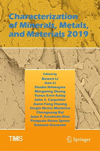 Cover for Characterization of Minerals, Metals, and Materials 2019