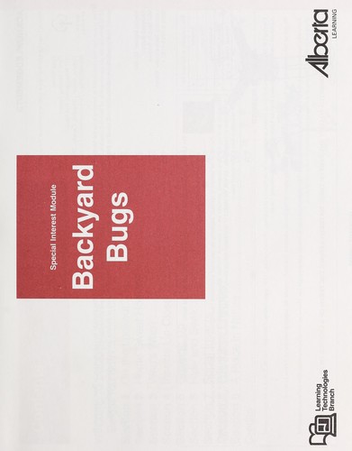 Cover for Backyard bugs