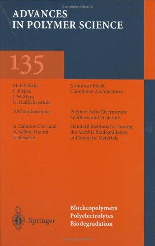 Cover for Blockcopolymers, polyelectrolytes, biodegradation