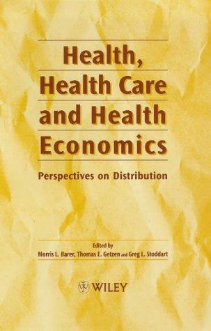 Cover for Health, Health Care and Health Economics