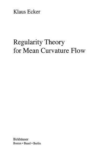 Cover for Regularity theory for mean curvature flow