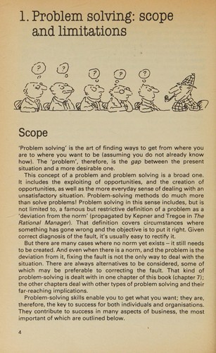 Cover for Problem solving