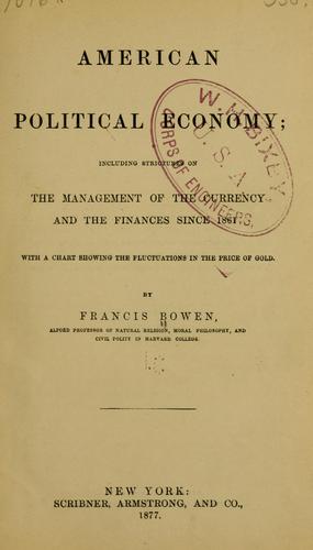 Cover for American political economy