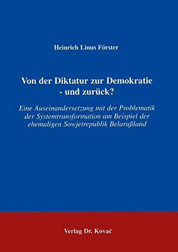 Cover for Von der Diktatur zur Demokratie - und zurück?
