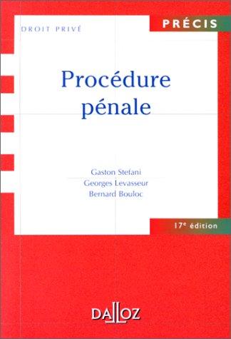 Cover for Procédure pénale