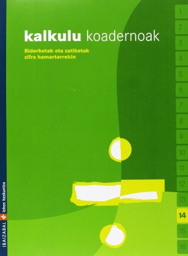 Cover for Kalkulu koadernoak 14