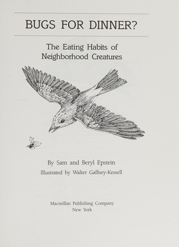 Cover for Bugs for Dinner?