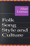 Cover for Folk song style and culture