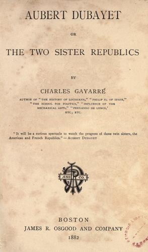 Cover for Aubert Dubayet