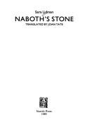 Cover for Naboth's stone