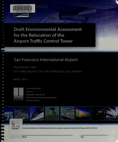 Cover for Draft environmental assessment for the relocation of the airport traffic control tower