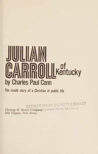 Cover for Julian Carroll of Kentucky