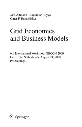 Cover for Grid economics and business models