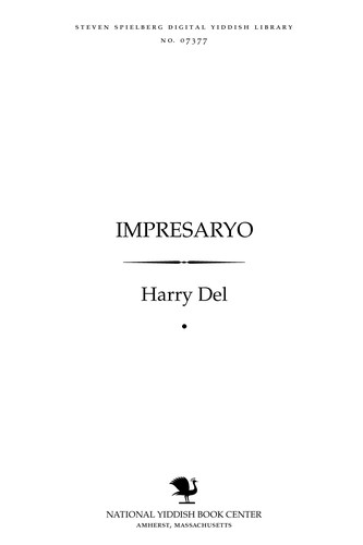 Cover for Impresaryo