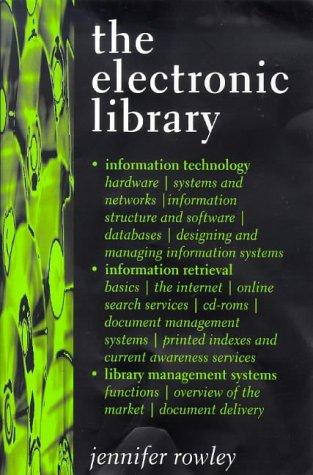 Cover for The electronic library