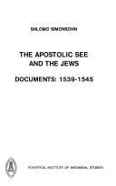 Cover for The Apostolic See and the Jews