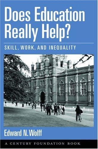 Cover for Does education really help?