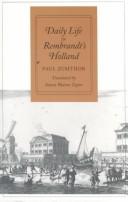 Cover for Daily life in Rembrandt's Holland