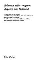 Cover for Erinnern, nicht vergessen