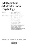 Cover for Mathematical models for social psychology