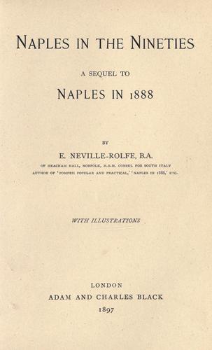 Cover for Naples in the nineties