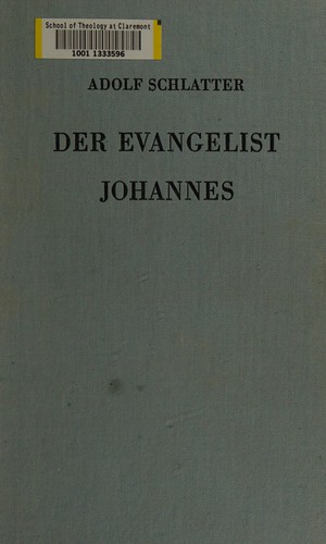 Cover for Der Evangelist Johannes, wie er spricht, denkt und glaubt