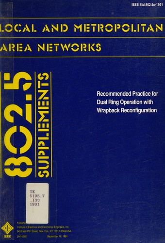 Cover for Recommended practice for dual ring operation with wrapback reconfiguration
