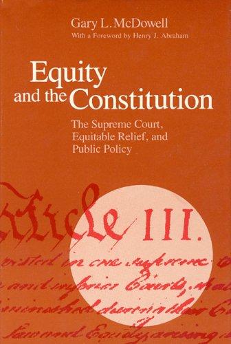 Cover for Equity and the Constitution