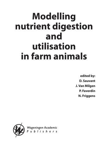 Cover for Modelling nutrient digestion and utilisation in farm animals