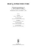 Cover for High Tc superconductors