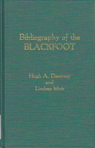 Cover for Bibliography of the Blackfoot