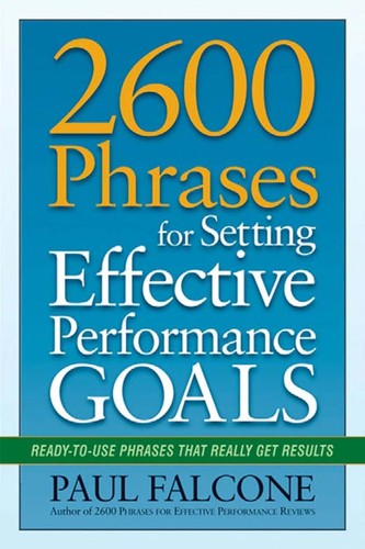 Cover for 2600 phrases for setting effective performance goals