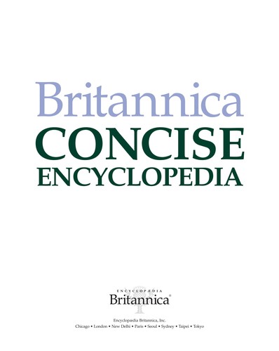 Cover for Britannica concise encyclopedia.