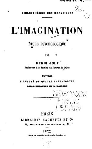 Cover for L' imagination
