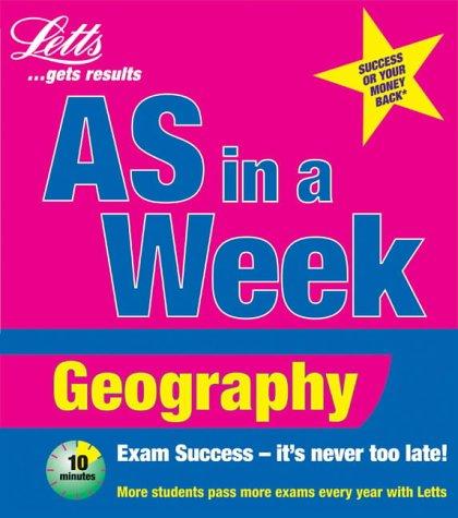 Cover for Geography (Revise AS Level in a Week)
