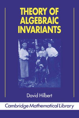 Cover for Theory of algebraic invariants