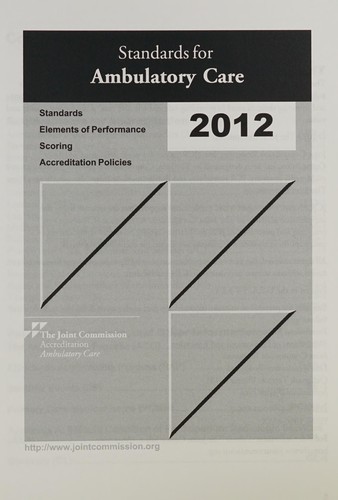 Cover for 2012 Standards for Ambulatory Care